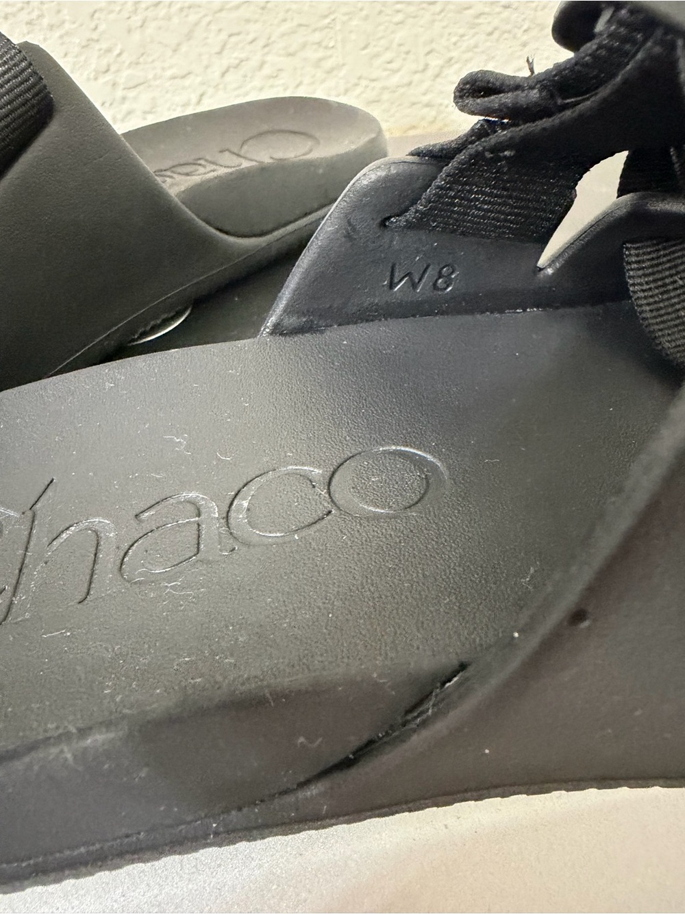 Chaco chillos slides black sandals size 8 women - Picture 5 of 6